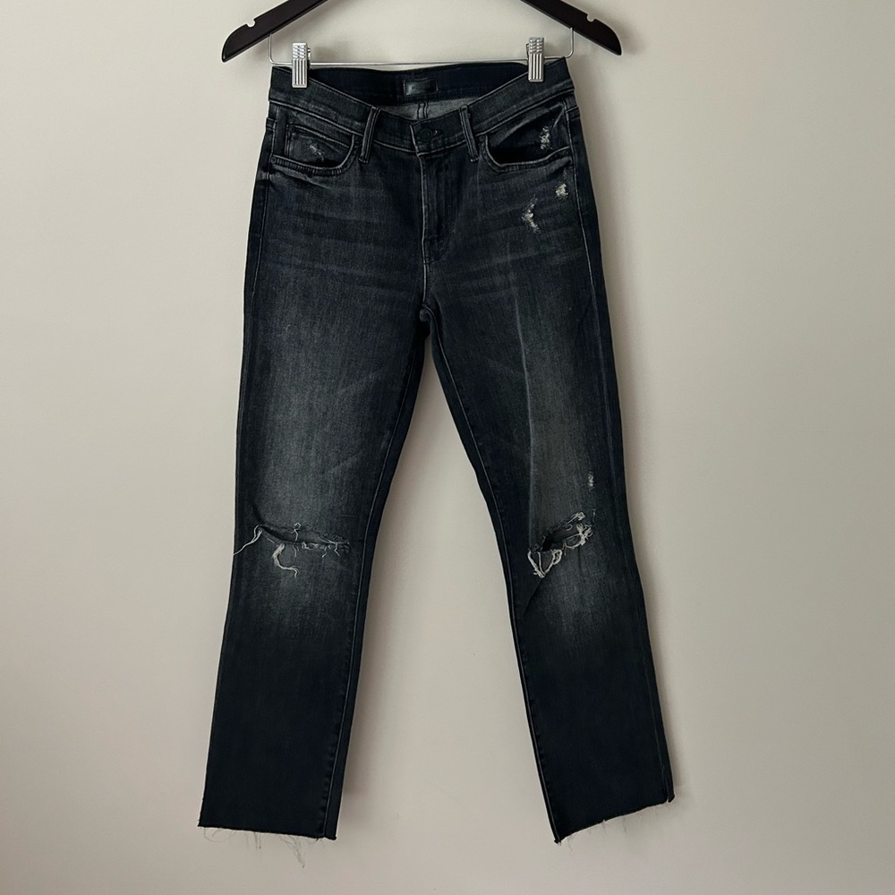 Mother The Rascal Ankle Snippet Jeans Stealing Shadows Size 26